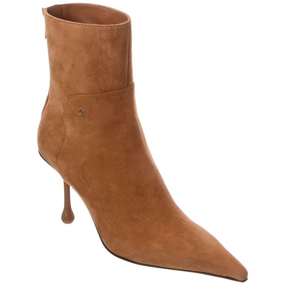 Jimmy Choo Cycas 80 Suede Bootie, Brown